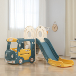 Игровой комплекс с горкой UNIX Kids Bus (171 cm) — Yellow