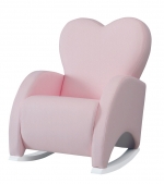 Кресло-качалка Micuna Wing/Love — White/Pink Leatherette