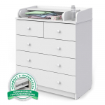 Пеленальный комод Атон Сириус-2 80/5 ЛДСП — Белый