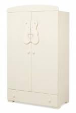 Шкаф двустворчатый Erbesi Tiffany — Ivory (слоновая кость)