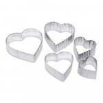 Формочки для печенья DOSH I HOME VELA из нержавеющей стали — сердце 5 шт