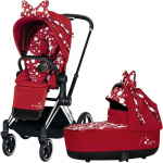 Коляска 2 в 1 Cybex Priam III Jeremy Scott Petticoat — Chrome Black