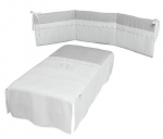 Бортики и покрывало Micuna Valeria TX-822 140х70 — Grey