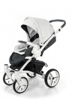 Прогулочная коляска Esspero Grand Tour (шасси White GT) — White leatherette