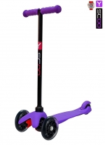 Самокат Y-SCOO mini A-5 Shine со светящими колесами — purple