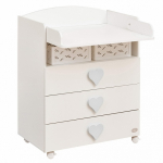 Комод Giovanni Emily — белые ручки