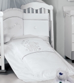 Постельный комплект Roman Baby POLVERE DI STELLE 5 предметов — White (Белый)