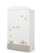 Шкаф Erbesi Mirtillo — Белый/Песочный