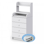 Пеленальный комод Атон Сириус 604 ЛДСП с полкой — Белый