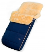 Конверт в коляску меховой Esspero Soda (натуральная овчина)  — Navy