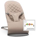 Детский шезлонг с игрушкой BabyBjorn Balance Bliss — Песочный