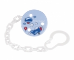 Клипса-держатель для пустышек Canpol "Machines", 0+ мес., арт. 2/432 — синий/самолетик