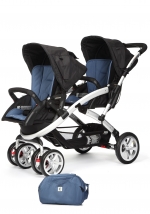 Коляска для двойни Casualplay STWINNER (без матрасиков) — Lapis Lazuli