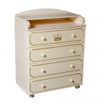 Пеленальный комод Антел Nikol 800/4 МДФ — Слоновая кость