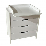Пеленальный комод КЕДР Alisa — Белый/Белый