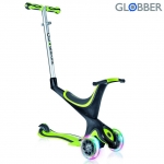 Самокат GLOBBER EVO 5 in 1 с 3 светящимися колесами — Green