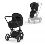 Коляска 2 в 1 Cybex Priam IV (шасси Matt Black) — Deep Black