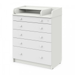 Пеленальный комод Атон Maks — Белый премиум/Белый