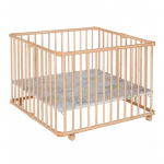 Детский манеж-кроватка Geuther Lucilee 94,5х102 — натуральный 04