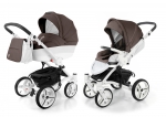 Коляска 2 в 1 Esspero Grand Tour (шасси White GT) — Cacao leatherette