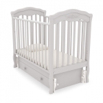 Детская кроватка Gandilyan (Гандылян) Шарлотта маятник — белая ночь