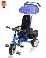 Велосипед трехколесный Lexus Trike NEXT Deluxe высокая спинка — синий