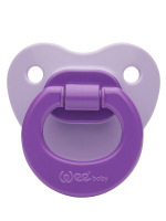 Ортодонтическая соска-пустышка WeeBaby матовая, с 6 месяцев — фиолетовый