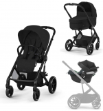 Коляска 3 в 1 Cybex Balios S Lux BLK — Moon Black с дождевиками
