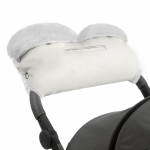 Муфта для рук на коляску Esspero Stella (100% овечья шерсть) — White