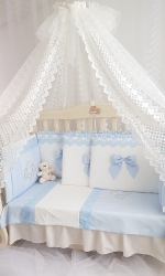 Комплект постельного белья Eco Line Madrid Light (120х60) — Голубой