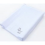 Простынь Ceba Baby на резинке на пеленальный матрасик 50x70 см — Zebra blue