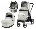 Коляска 3 в 1 Peg Perego Book S Pop Up Modular System (шасси Jet) — Luxe Pure