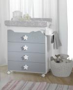Пеленальный комод Micuna Dolce Luce B-1673	 — Berliner Grey/White