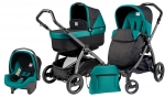Коляска 3 в 1 Peg Perego Book S Pop Up Modular System (шасси Jet) — Aquamarine