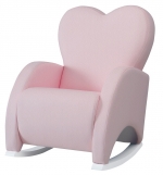 Кресло-качалка Micuna Mini Wing/Love — White/Pink Leatherette
