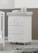 Пеленальный комод Erbesi Moon — Белый