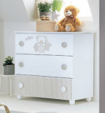 Тумба Pali Teddy B — Белый/Серо-песочный