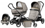 Коляска 3 в 1 Peg Perego Book S Elite Set Modular (шасси Jet) — Luxe Grey