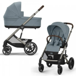 Коляска 2 в 1 Cybex Balios S Lux — Stormy Blue с дождевиком