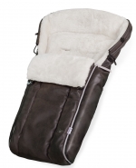 Конверт в коляску Esspero Markus Lux (натуральная 100% овечья шерсть) — Brown