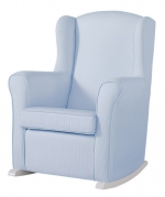 Кресло-качалка Micuna Wing/Nanny — White/Stripes Blue