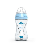 Антиколиковая бутылочка Nuvita 6033 Glass Collection 240мл, стекло — голубой