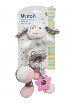Игрушка-спиралька Uviton Собачка арт. 0130 — Розовый