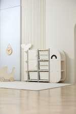 Стеллаж UNIX Kids Whale (8 ящиков) — White