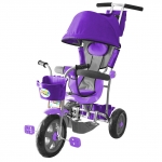 Велосипед трехколесный Galaxy Лучик с капюшоном — фиолетовый